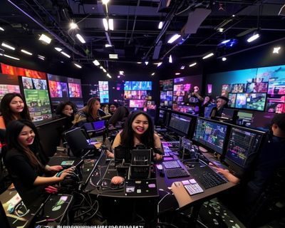 网红直播间内主播正在爆料，弹幕飞速滚动，黑料不打烊平台实时捕捉最新动态